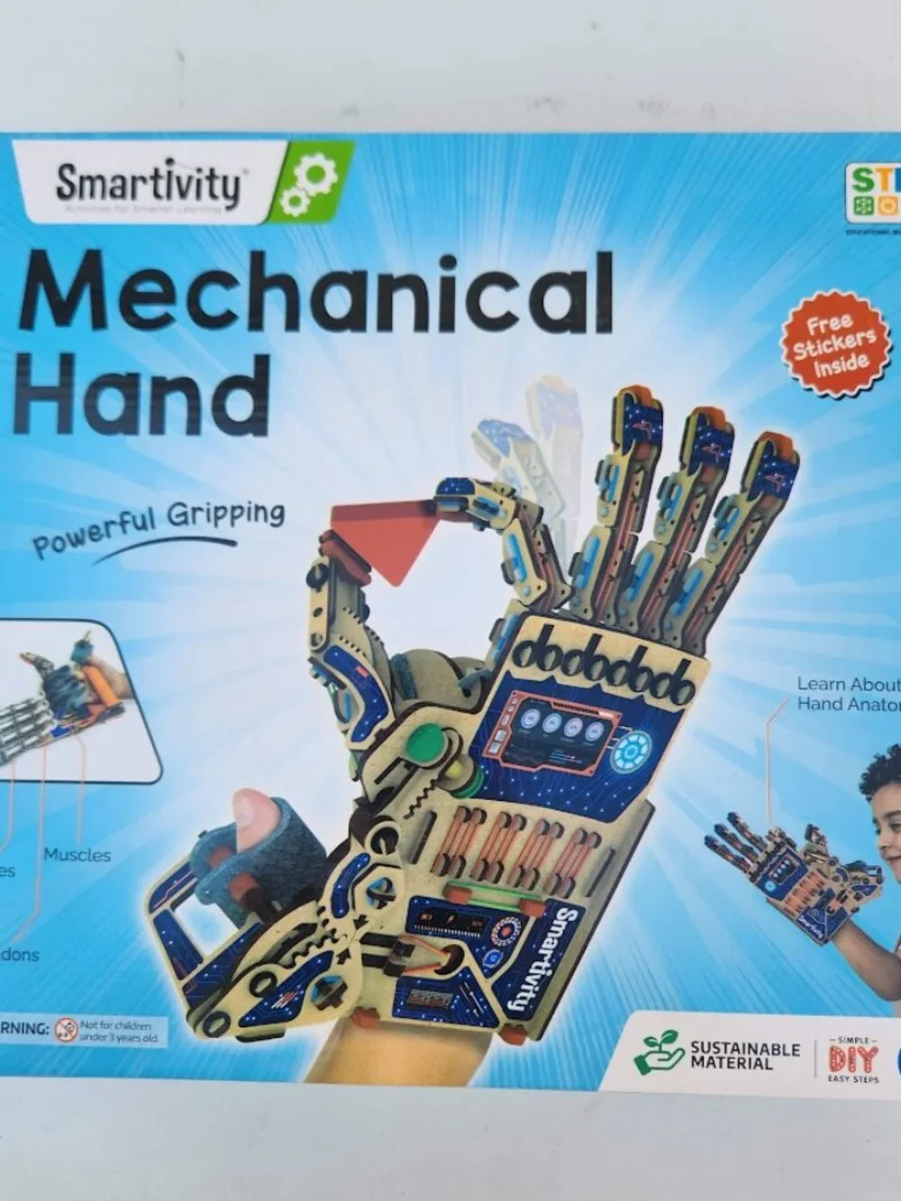 NEW Smartivity Mechanical Robotic Hand Robot DIY STEM Toy Educational Craft Proj